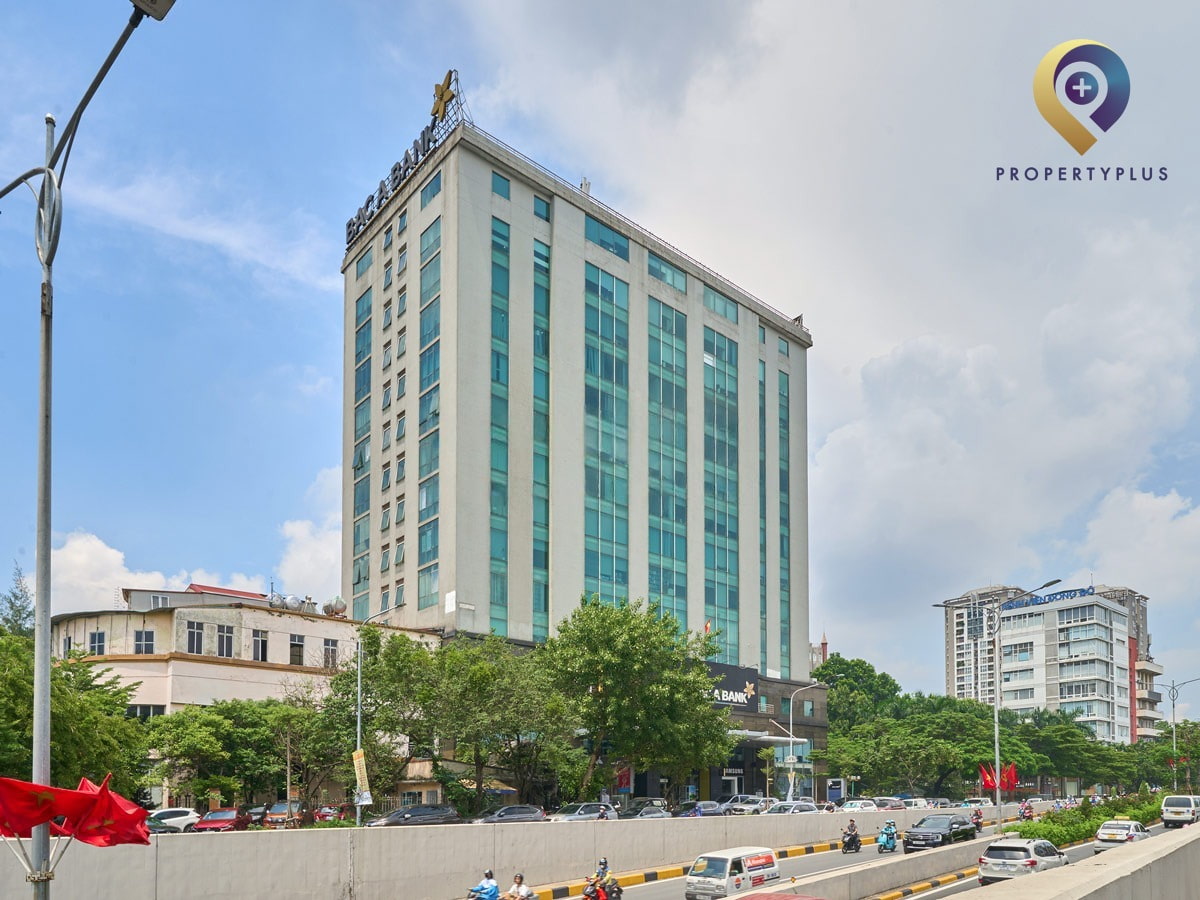Toàn cảnh mặt ngoài tòa nhà Bắc Á trên phố Đào Duy Anh - hình ảnh từ Property Plus